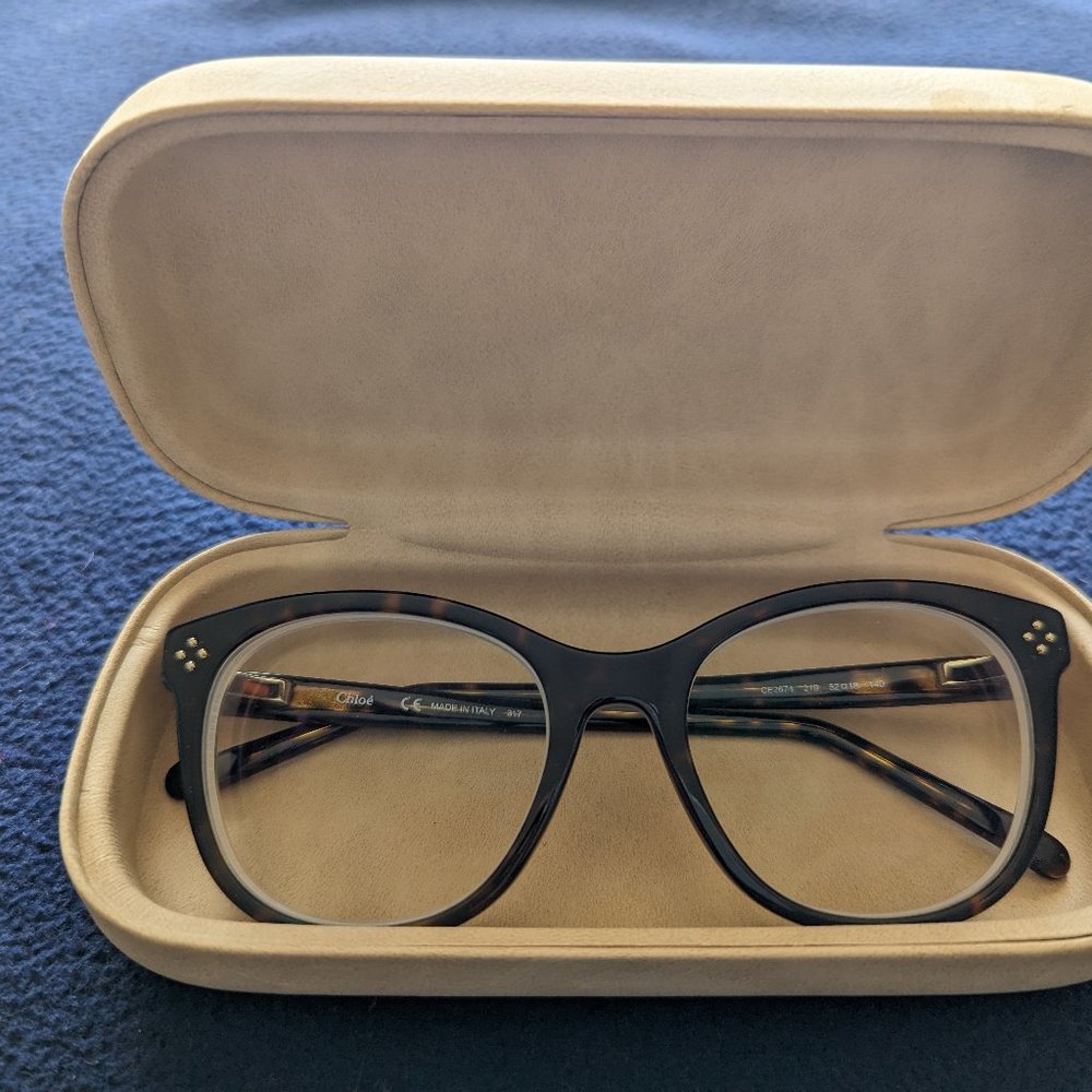 NWOT Chloe Tortoise glass frames CE2674 219